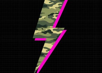 Lightning Bolt Camo Hot Pink Camouflage Graphic Png,Lightning Bolt Camo Hot Pink Camouflage Graphic vector,Lightning Bolt Camo Hot Pink Camouflage Graphic design tshirt,Lightning Bolt Camo
