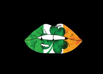 irish flag kiss shirt design png