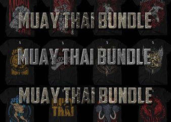 Muay Thai BUNDLE t shirt designs for sale