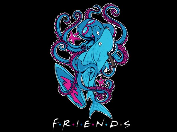 Friends friends t-shirt design for sale