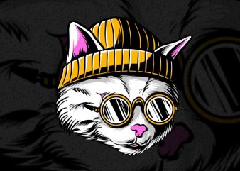 Cool cat , hype cat PNG Transparent Background buy t shirt design