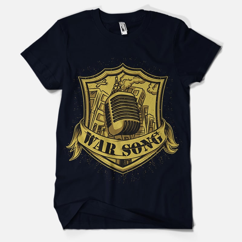 WAR Song buy t shirt design for commercial use