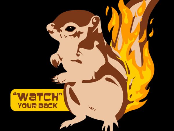 Watch your back t shirt design for purchase