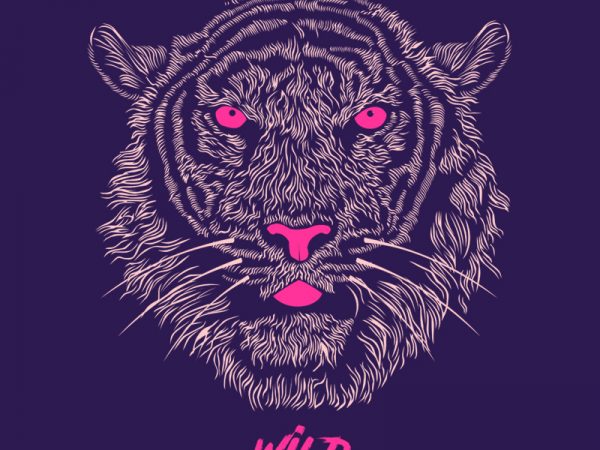 Wild t-shirt design png