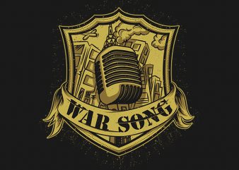 WAR Song buy t shirt design for commercial use