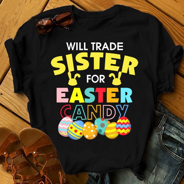 Easter Bundle – Part 1 – 68 Designs t shirt designs for print on demand