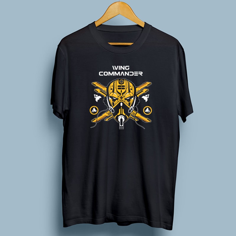 Wing Commander t shirt design template
