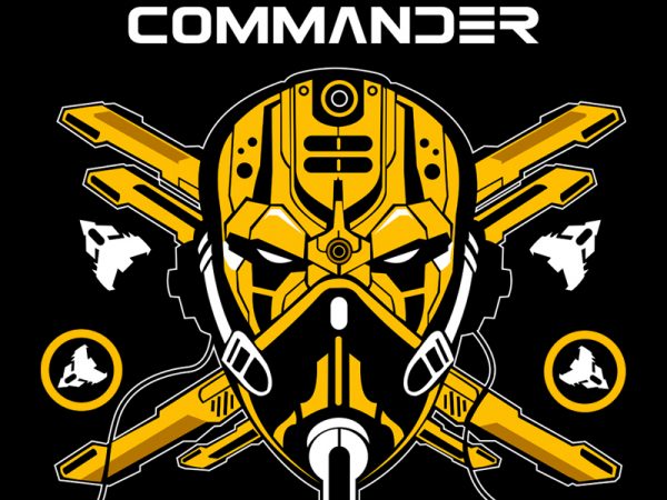 Wing commander t shirt design template