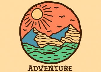 adventure tshirt design