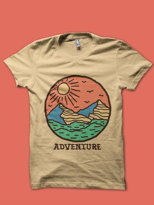 adventure tshirt design