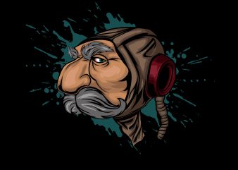 old people astronaut cartoon commercial use t-shirt design