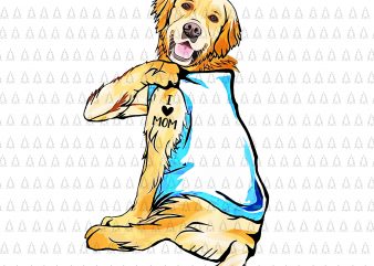 Women Gifts Golden Retriever Dog Tattoo I Love Mom png,Women Gifts Golden Retriever Dog Tattoo I Love Mom design,Women Gifts Golden Retriever Dog Tattoo I