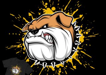 angry bulldog buy t shirt design