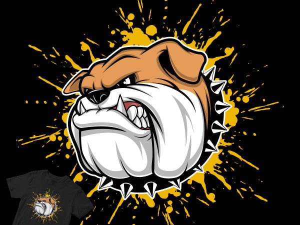 Angry bulldog buy t shirt design