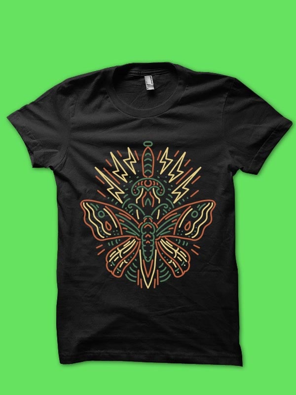 butterfly tshirt design
