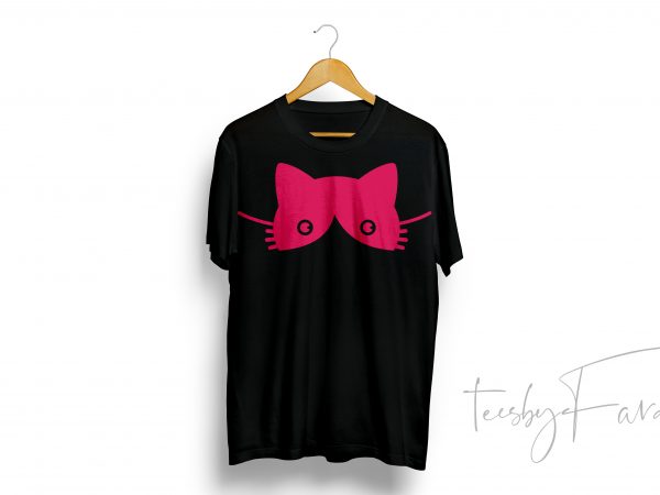 Cat inspired t shirt design to buy