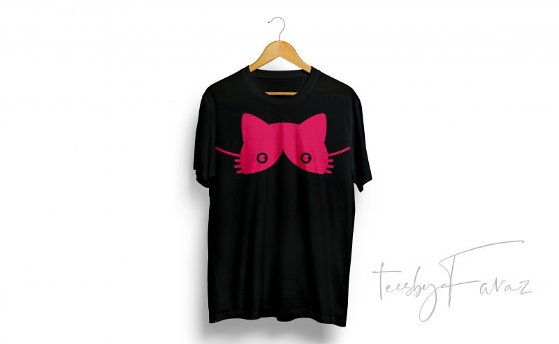 cat inspired t shirt design to buy