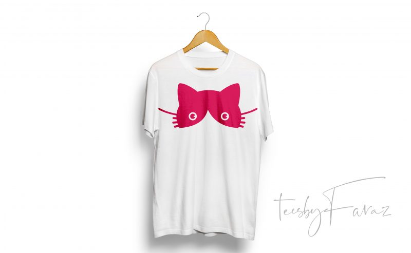 cat inspired t shirt design to buy
