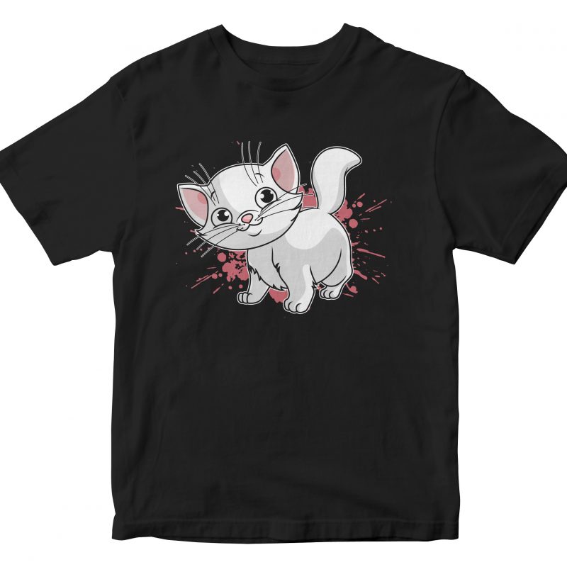 funny cat cartoon buy t shirt design artwork
