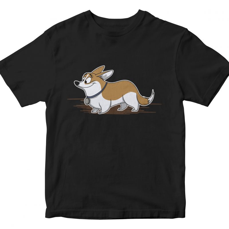 middle age dog reach t shirt design template