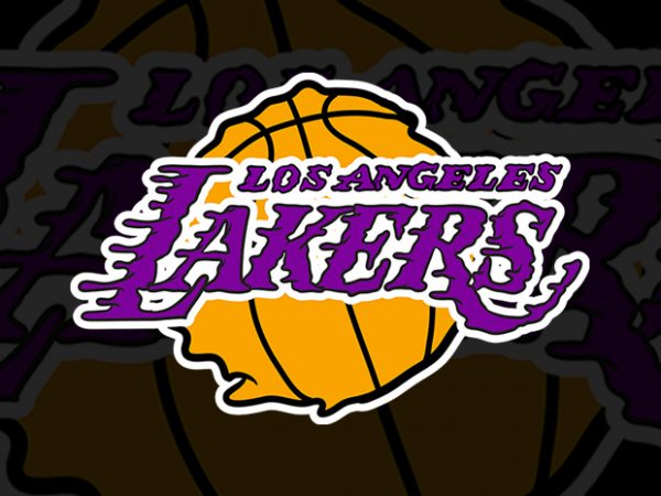 Download Lakers Logo Melting graphic t-shirt design - Buy t-shirt ...