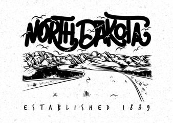 North Dakota PNG Transparent Background buy t shirt design artwork