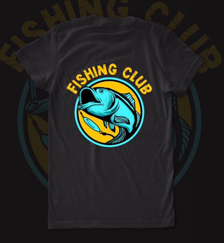 fishing club t-shirt design