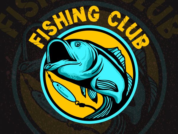 Fishing club t-shirt design