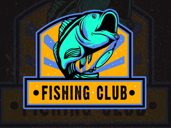 Fishing club t-shirt design