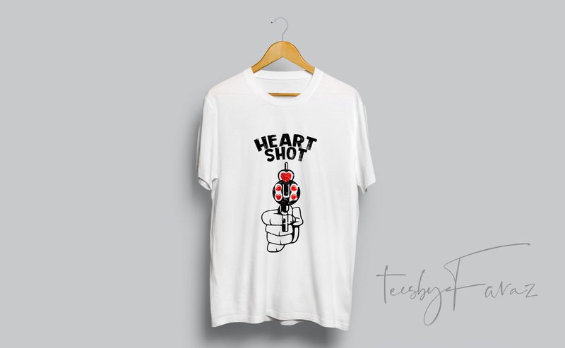 Heart Shot vector t shirt design - Buy t-shirt designs