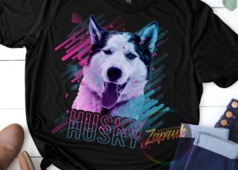 Husky Dog tshirt design png jpg for sale