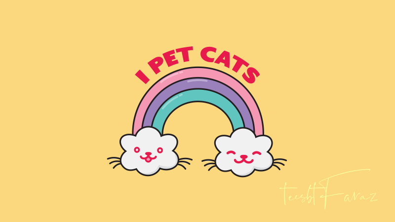 I Pet Cats buy t shirt design for commercial use