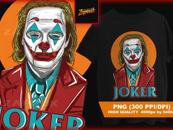 Joker exclusive artwork – tshirt design for sale