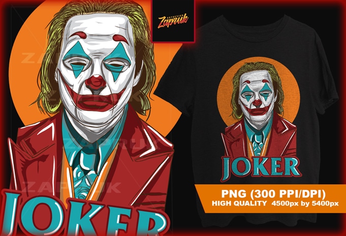Joker Exclusive Artwork – tshirt design for sale