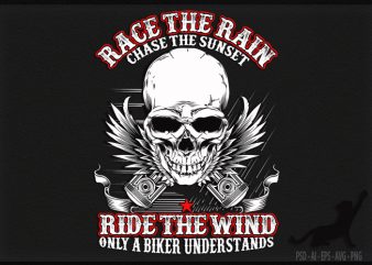 Biker Rain and Wind t shirt design to buy