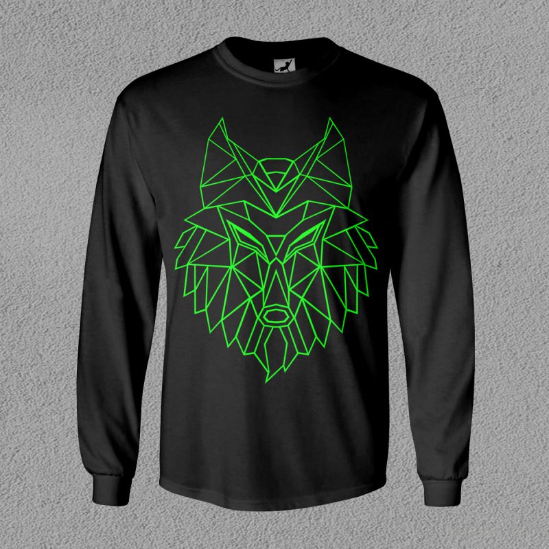 Wolf Poly buy t shirt design artwork
