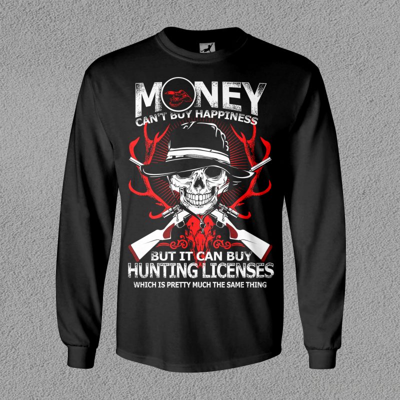 Hunting Happiness buy t shirt design