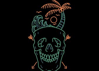 skull beach tshirt buy t shirt design for commercial use