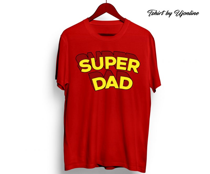 Super Dad Superman Parody t shirt design for sale