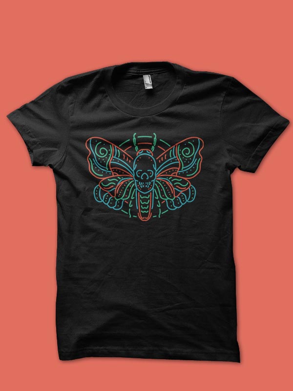 dead moth tshirt design