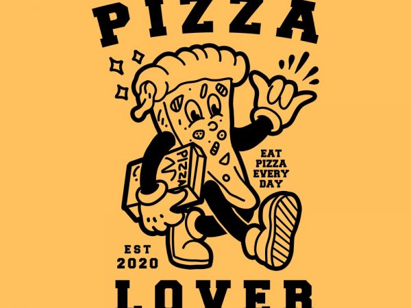 Pizza lover tshirt design
