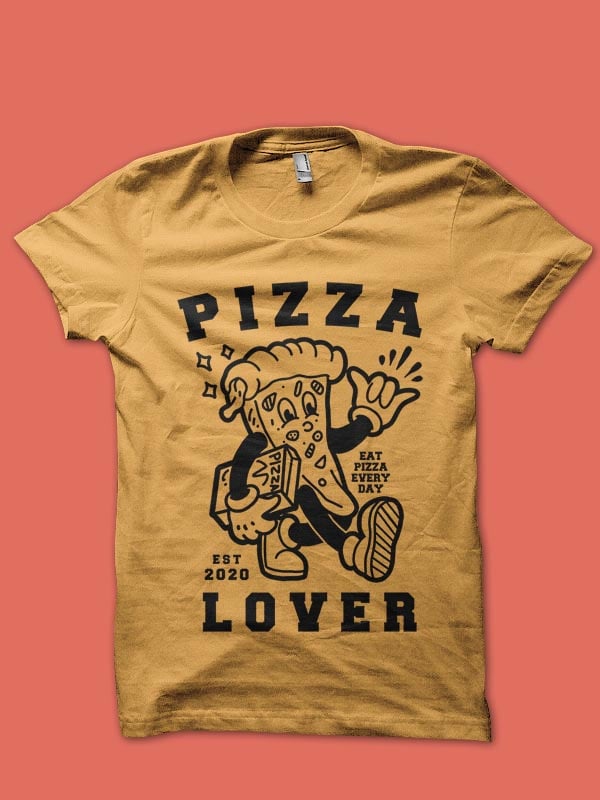 pizza lover tshirt design