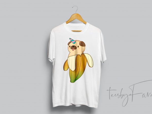 Banana puppy puppycorn buy t shirt design artwork