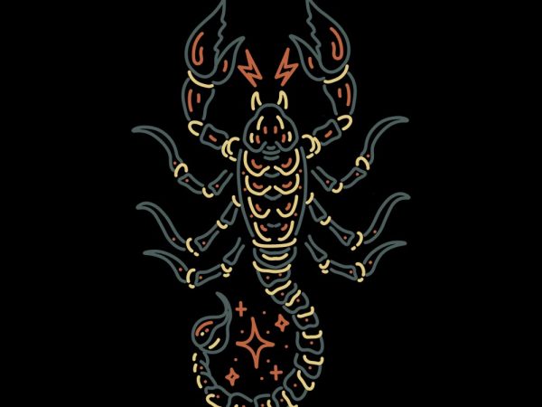 Scorpion tshirt design