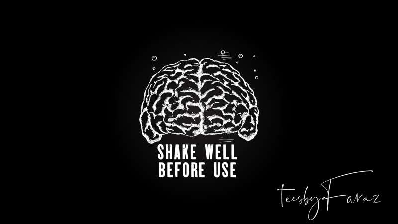 Shake well before use (brain) Tshirt Design