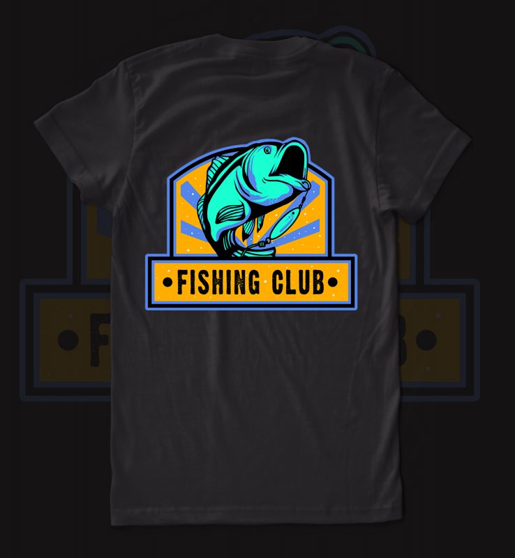 fishing club t-shirt design