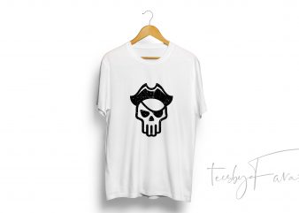 Skull grunge T-shirt Design for personal use