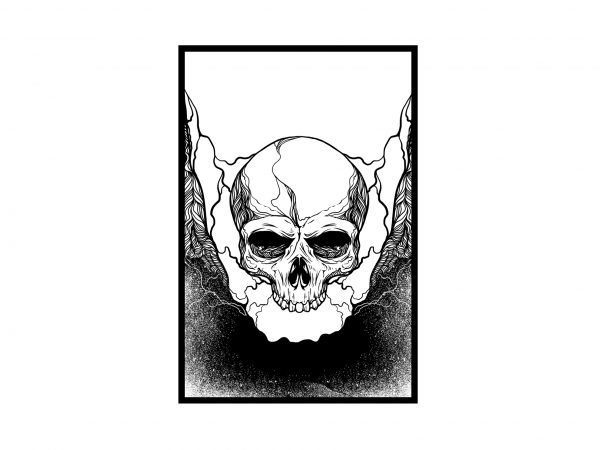 Skull tattoo t-shirt design