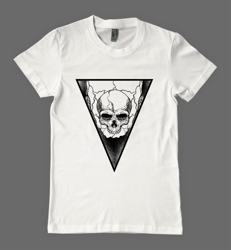 skull tattoo t-shirt design