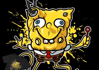 spongebob sqarepants t-shirt design for commercial use